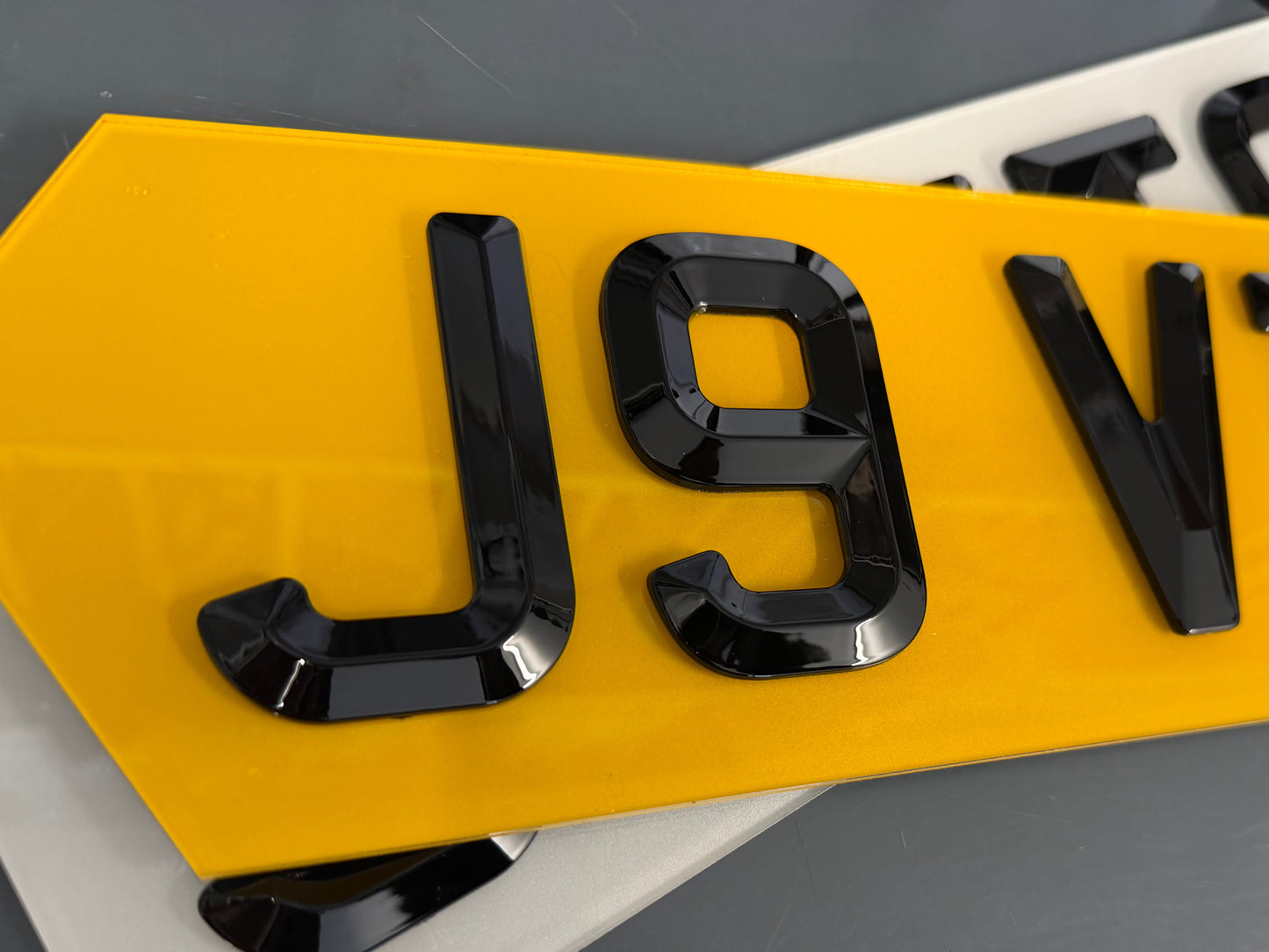 Retro Bevelled 4D Number Plates | Premium Diamond Edge, Road Legal UK