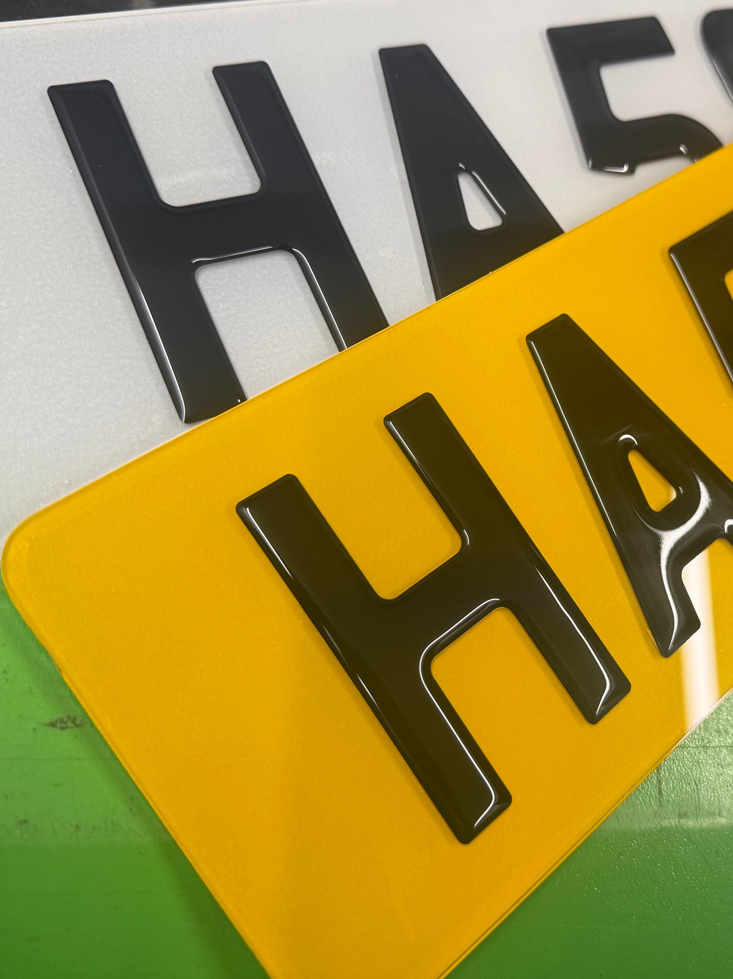 Custom 3D Gel Piano Black Number Plates | Sleek & Stylish